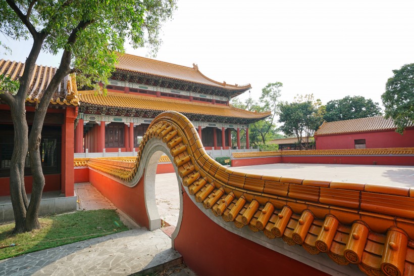 尼泊尔蓝毗尼中华寺中国寺庙建筑风景图片