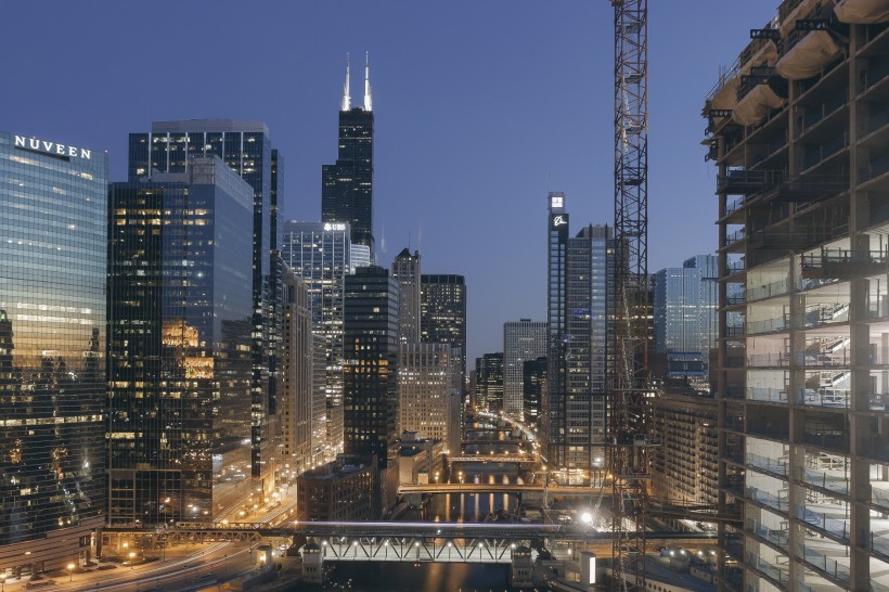 美国芝加哥伊利诺伊州城市建筑风景图片