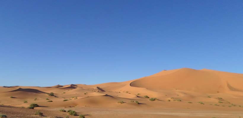 辽阔荒芜的撒哈拉沙漠自然风景图片