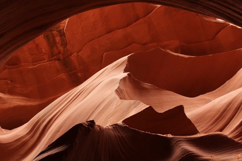 美国神秘的羚羊峡谷自然风景图片