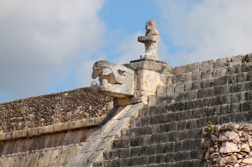 美国墨西哥玛雅金字塔遗址风景图片