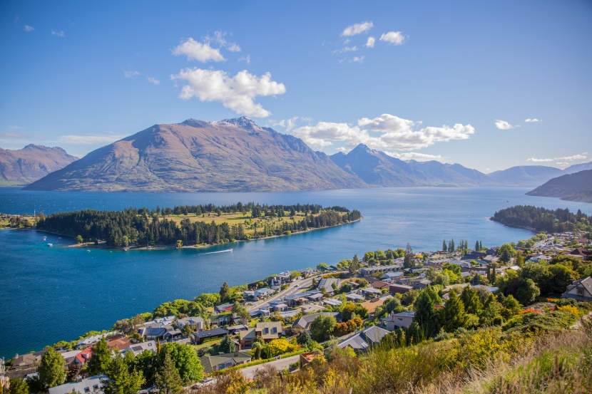 美丽的新西兰皇后镇风景图片