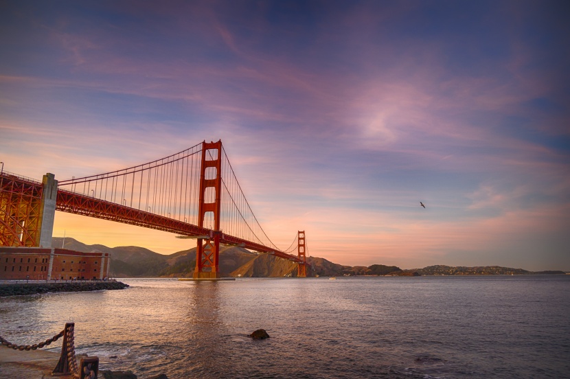 壮观的旧金山金门大桥图片