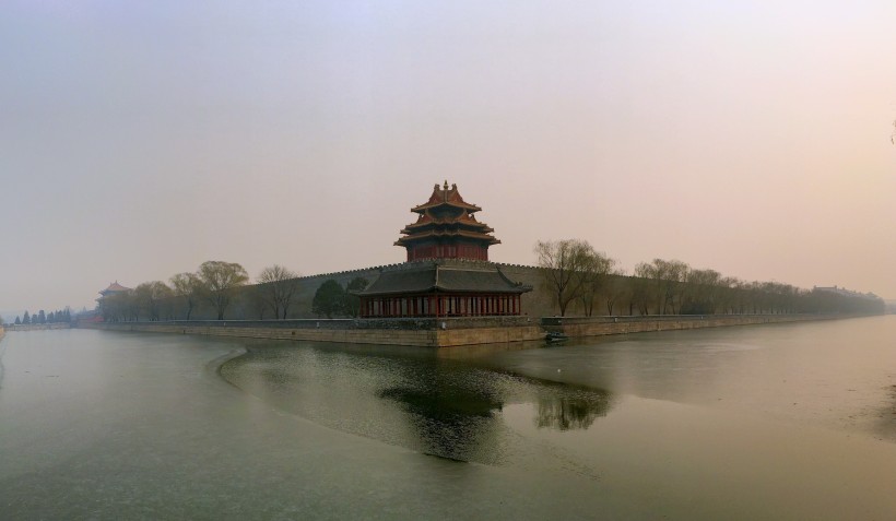 北京紫禁城角楼建筑风景图片