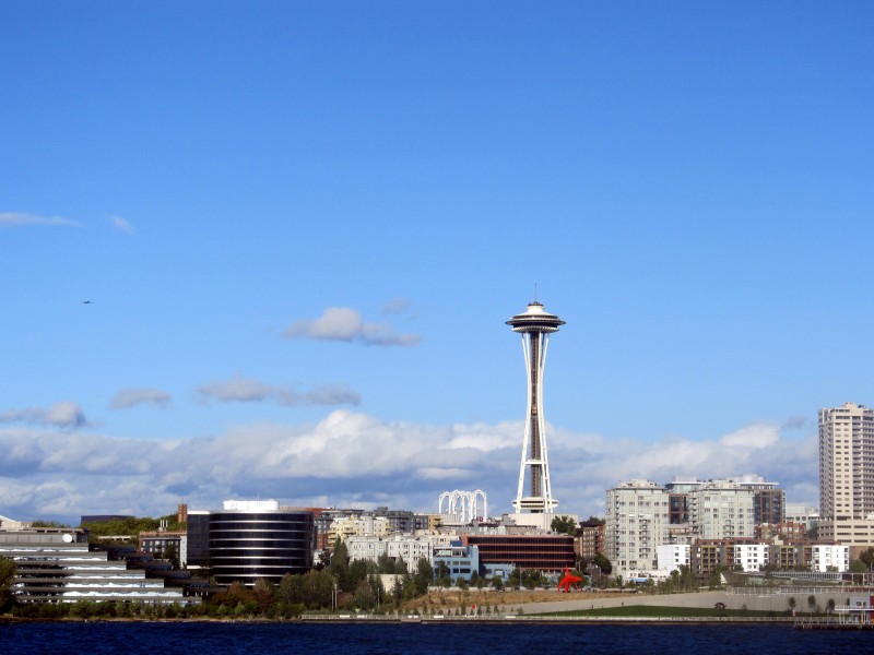 美国时尚的西雅图建筑风景图片