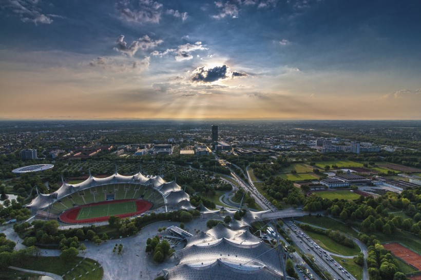 德国柏林奥林匹克体育场建筑风景图片