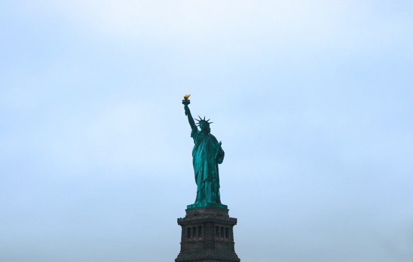  美国纽约自由女神像图片