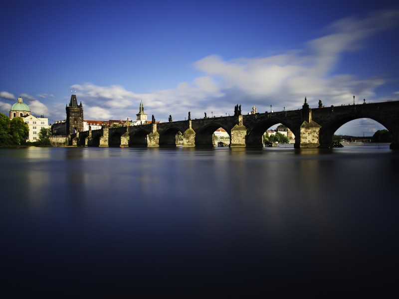 捷克查理大桥风景图片