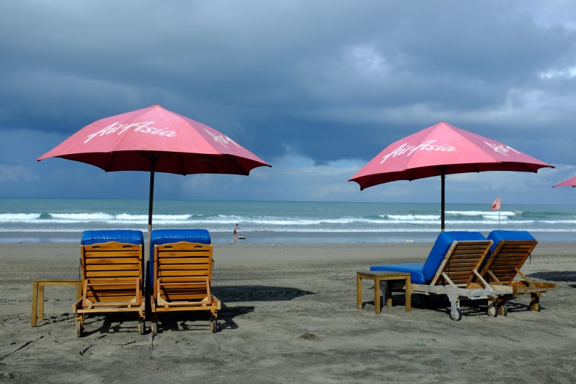 浪漫的印度尼西亚巴厘岛海滩风景图片