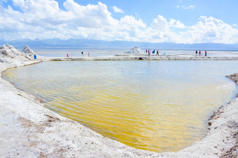 青海茶卡盐湖自然风景图片