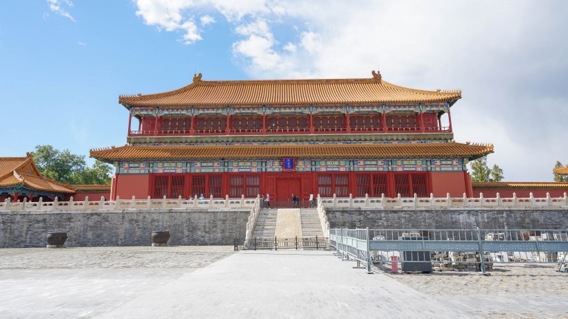 气势恢宏的北京故宫博物院建筑风景图片