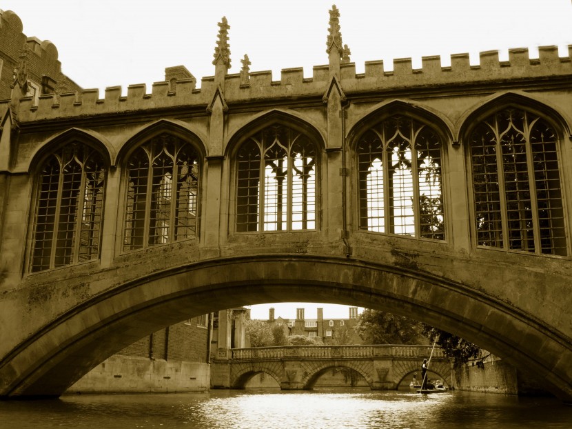 古朴的英国剑桥大学建筑风景图片