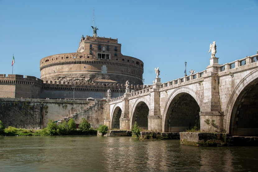 意大利罗马圣天使城堡建筑风景图片