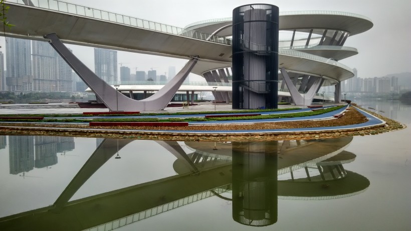 湖南长沙梅溪湖大剧场建筑风景图片