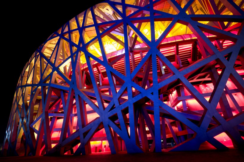 北京鸟巢体育馆建筑风景图片