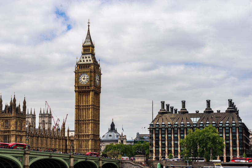 英国伦敦大本钟建筑风景图片