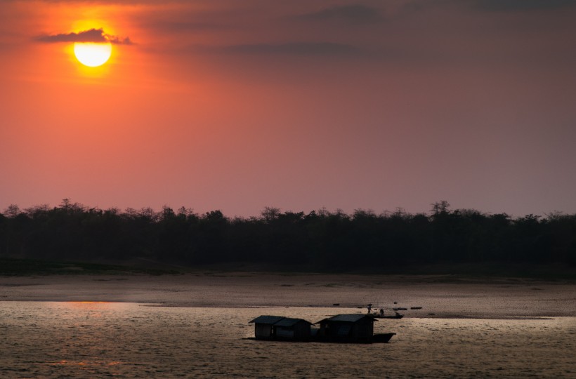 东南亚湄公河风景图片