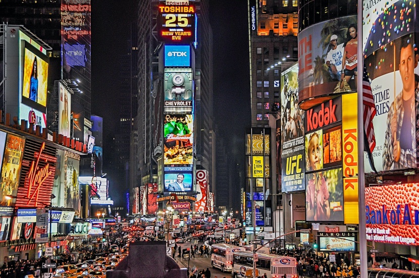 繁华的纽约时代广场图片