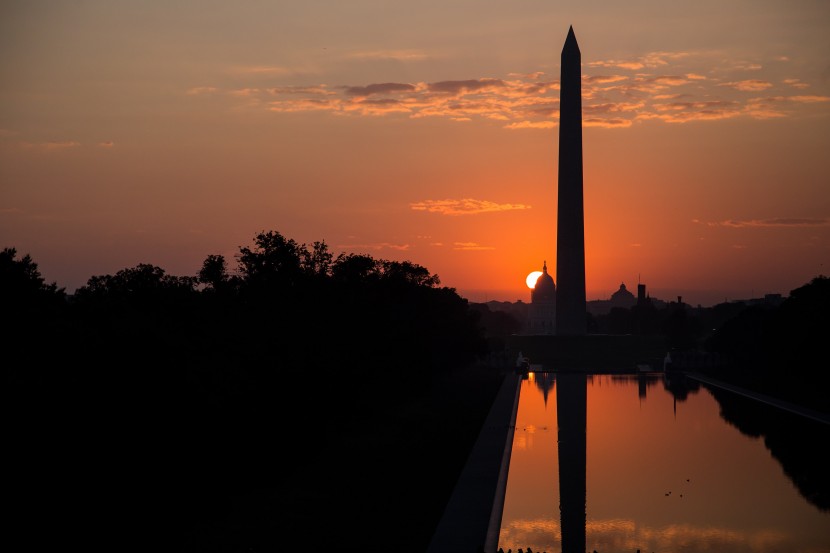 美国华盛顿纪念碑建筑风景图片