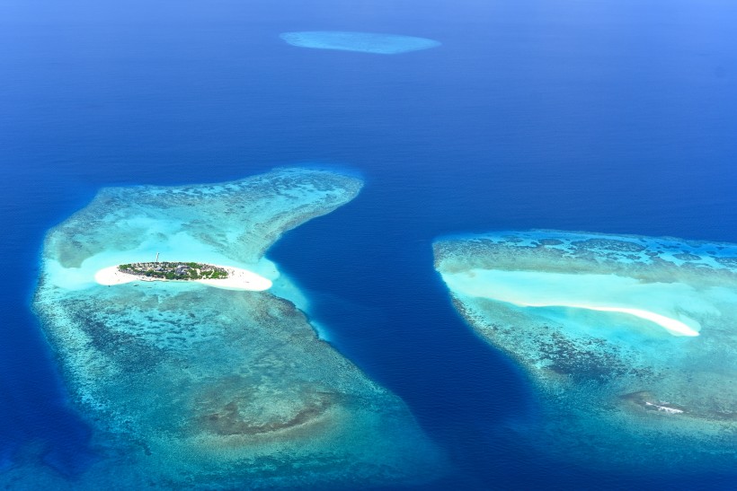 马尔代夫珊瑚岛图片