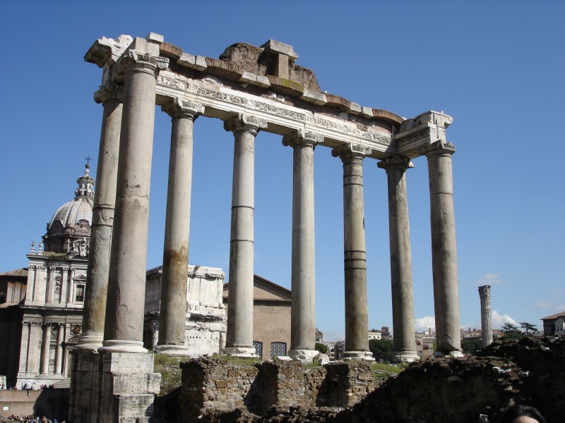 意大利古罗马废墟风景图片