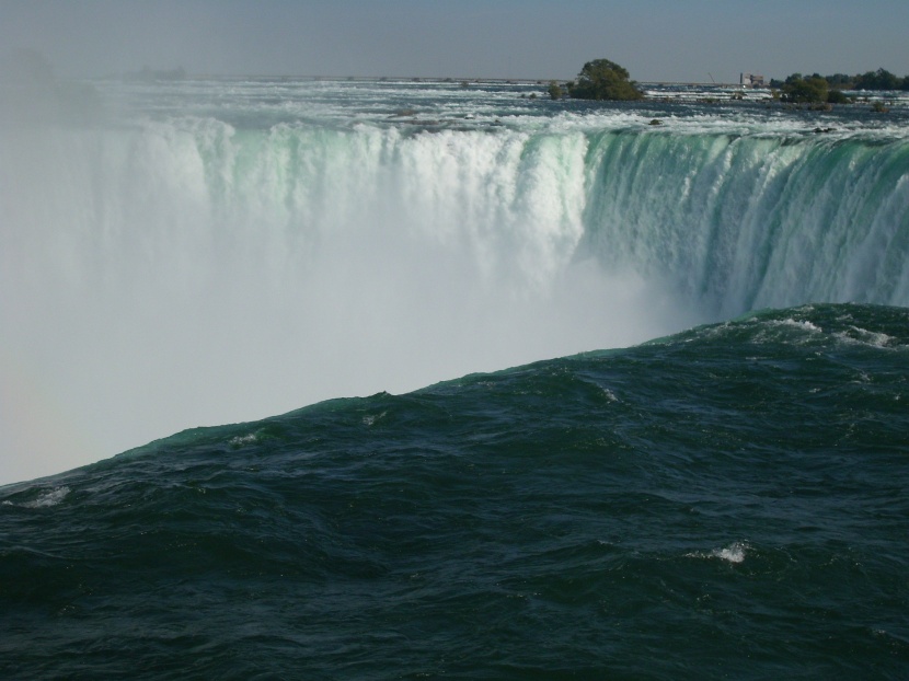 加拿大尼亚加拉瀑布壮观的自然风景图片