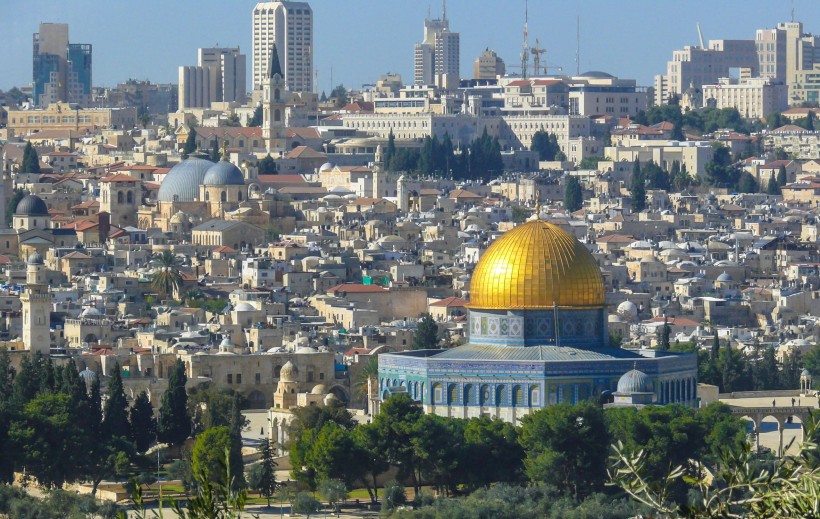  耶路撒冷圆顶清真寺风景图片