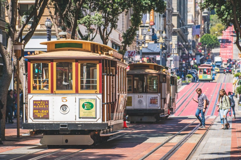 美国旧金山有轨电车图片