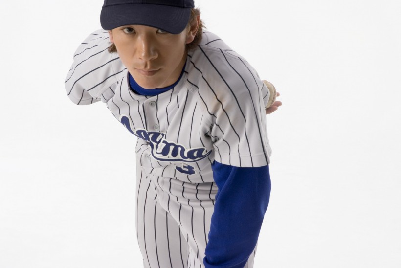 棒球运动员姿态图片