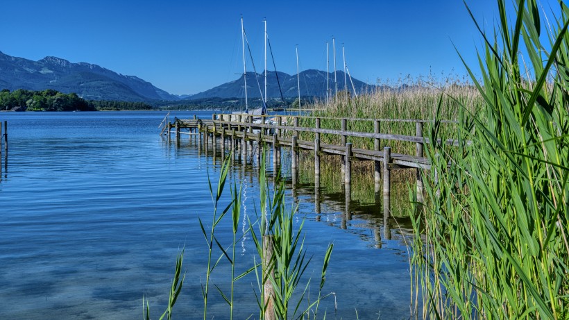 德国巴伐利亚基姆湖自然风景图片