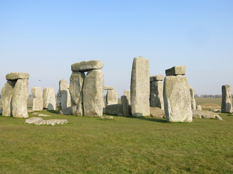 英国巨石阵筑自然风景图片