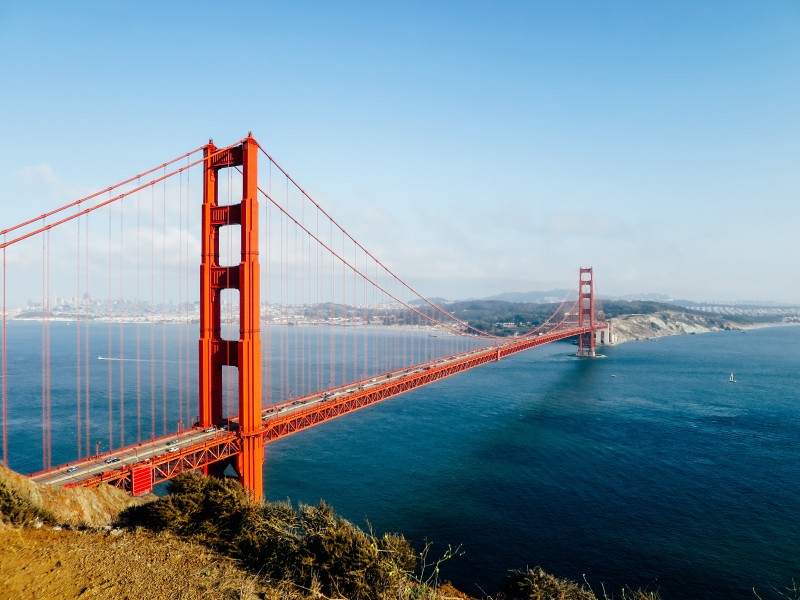 美国旧金山金门大桥风景图片