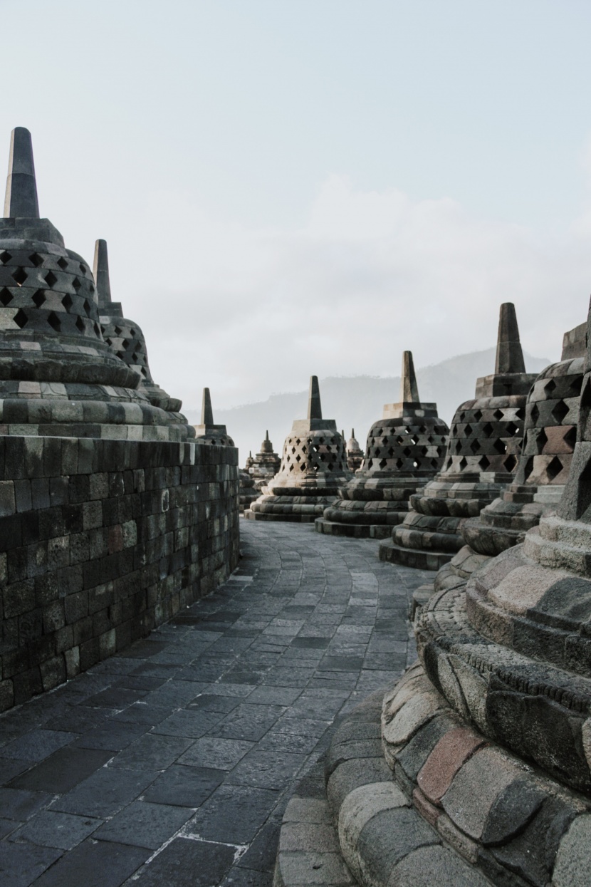 印度尼西亚婆罗浮屠风景图片