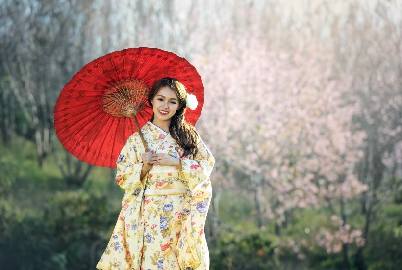 漂亮的日本和服美女图片