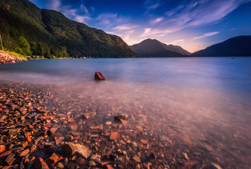 加拿大温哥华哈里森湖风景图片