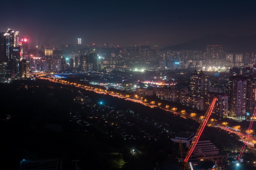 广东深圳璀璨夜景图片