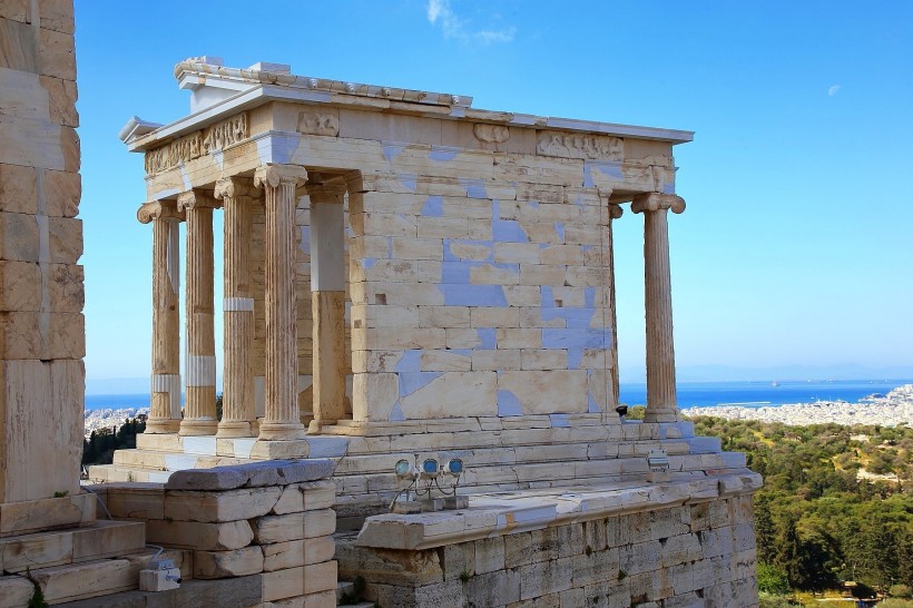 希腊雅典卫城风景图片