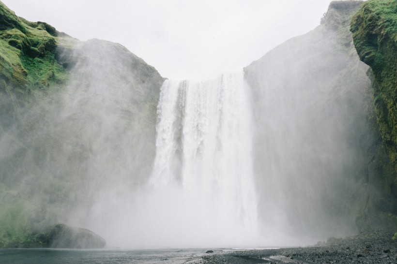 冰岛共和国斯科加瀑布图片