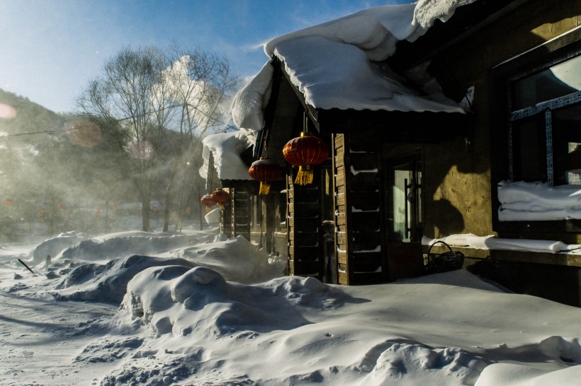 哈尔滨雪乡风景图片