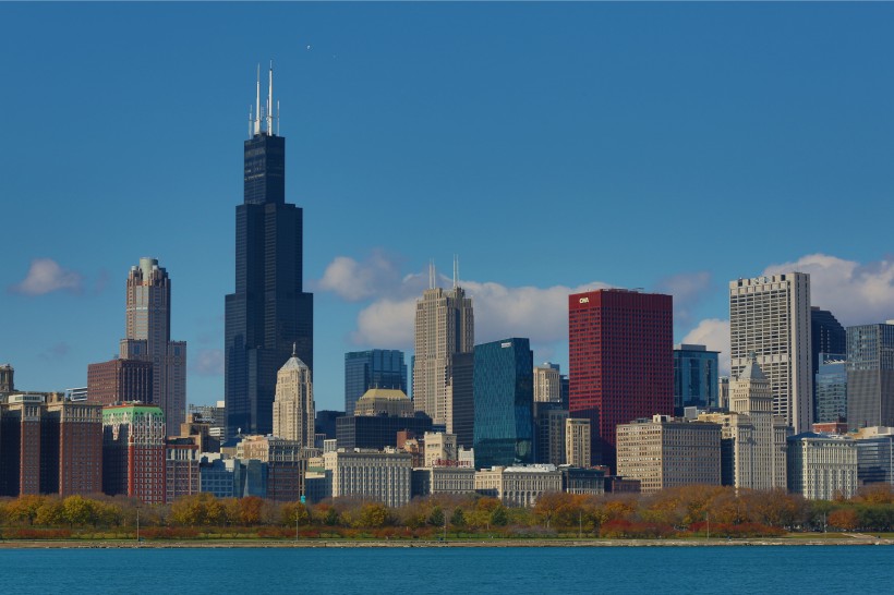美国芝加哥风景图片