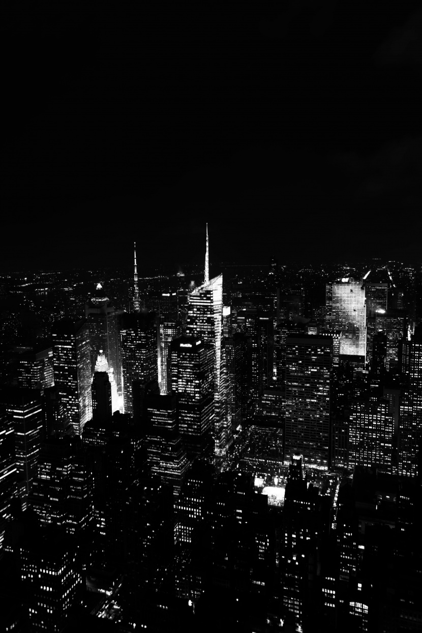 美国纽约城市夜景图片