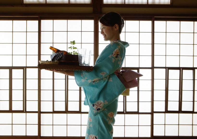 日本少女和服图片