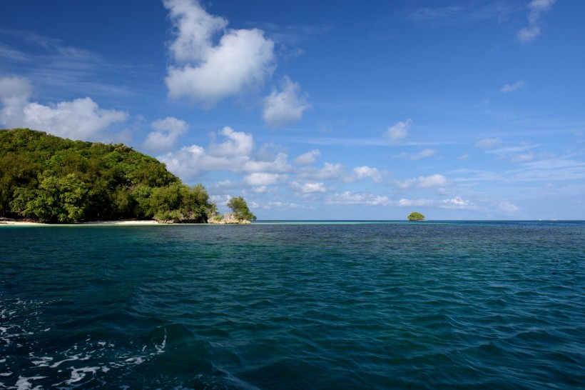 帕劳的海洋和沙滩风景图片