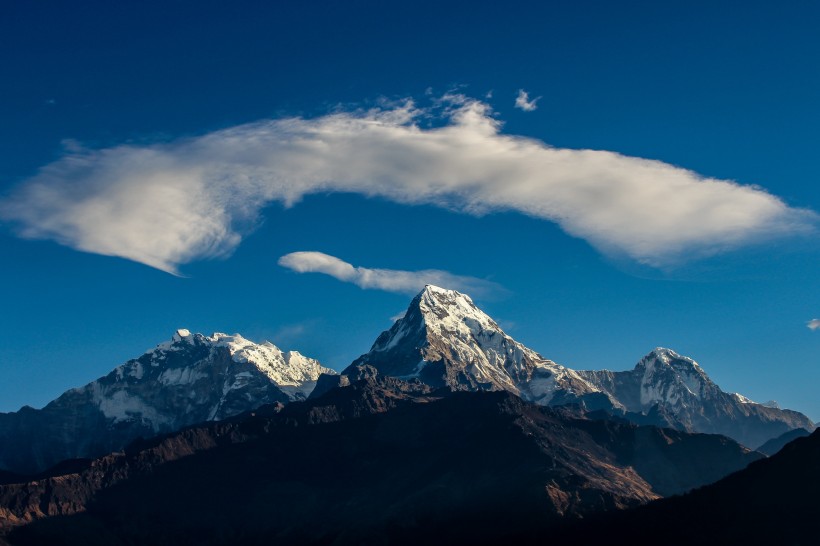 尼泊尔喜马拉雅山自然风景图片