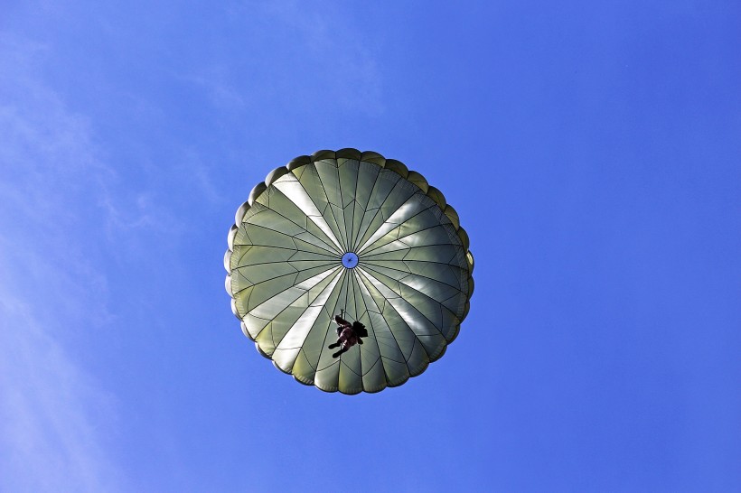 极限运动高空跳伞图片