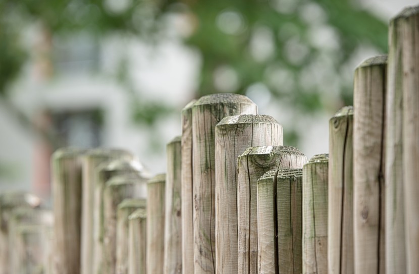 质朴的木篱笆图片