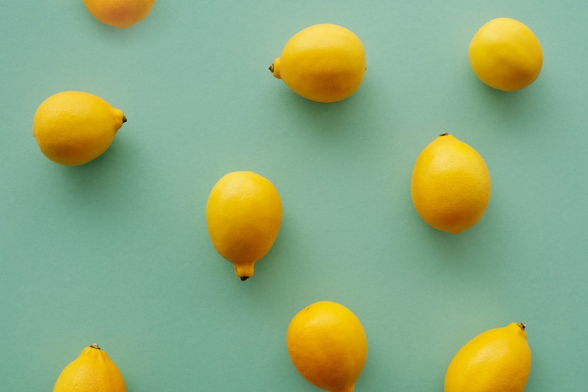 黄色酸酸的柠檬图片