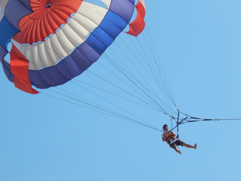 极限运动高空跳伞图片