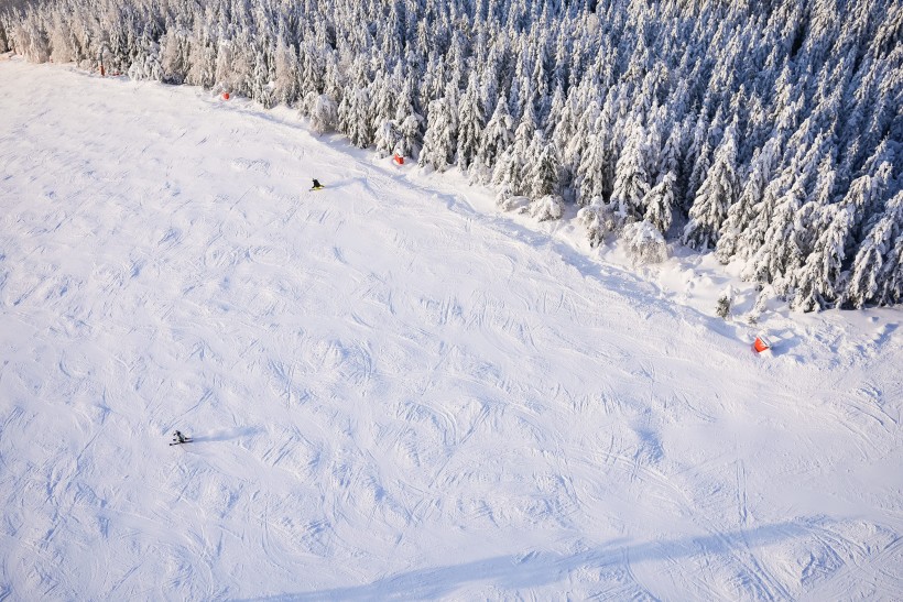 刺激的滑雪运动图片