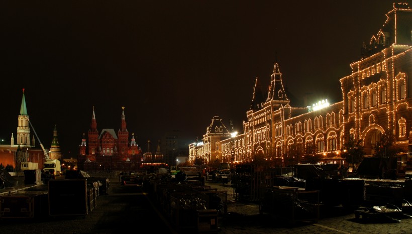 莫斯科红场上的教堂图片
